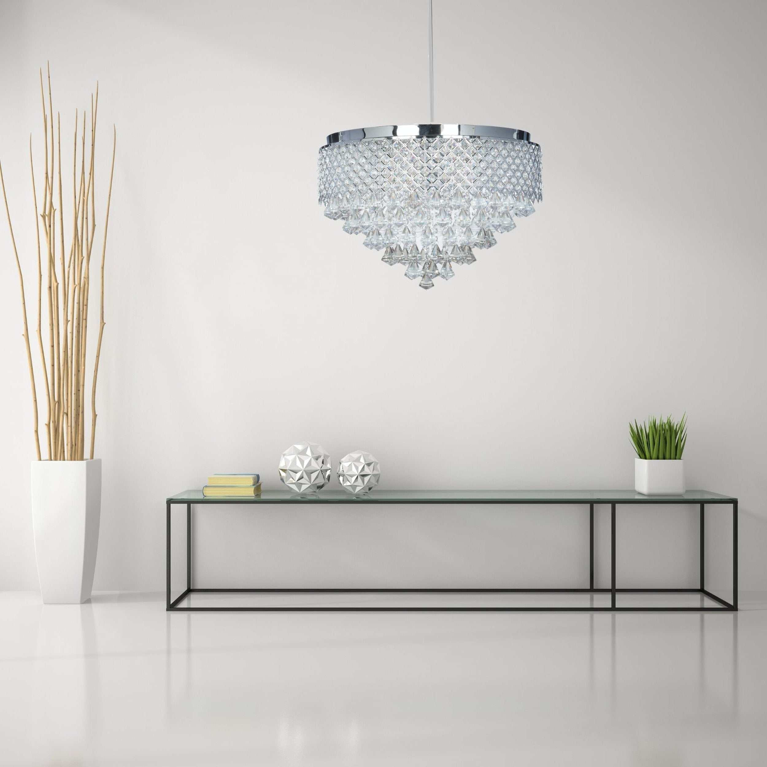 Cinderella Crystal Round Chandelier 12 Light