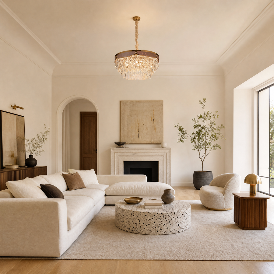 Crystal Halo Chandelier