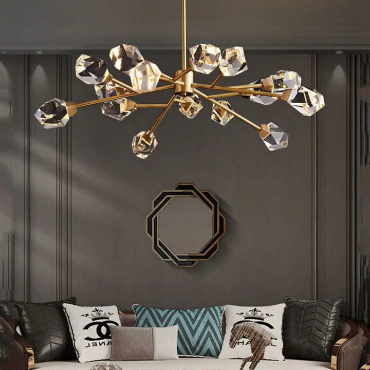 Alan Modern Living Room Bedroom Crystal Chandelier Lighting