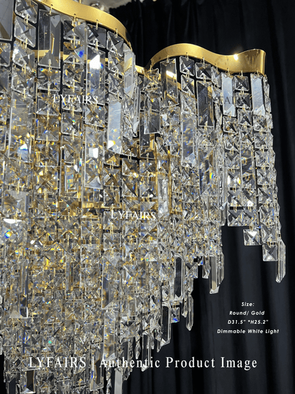 Crystal Tassel Chandelier Set For Living Room/Dining Room/Bedroom