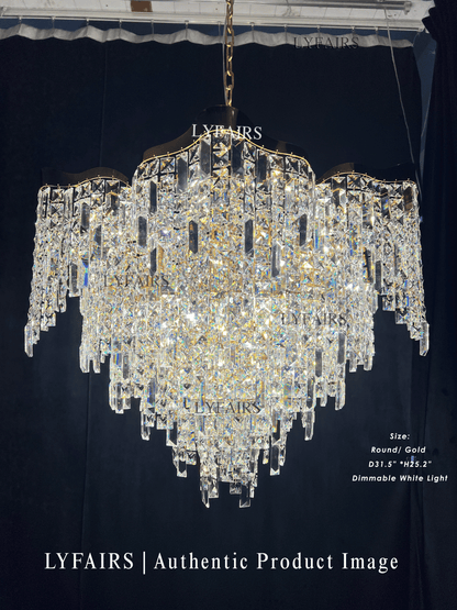 Crystal Tassel Chandelier Set For Living Room/Dining Room/Bedroom
