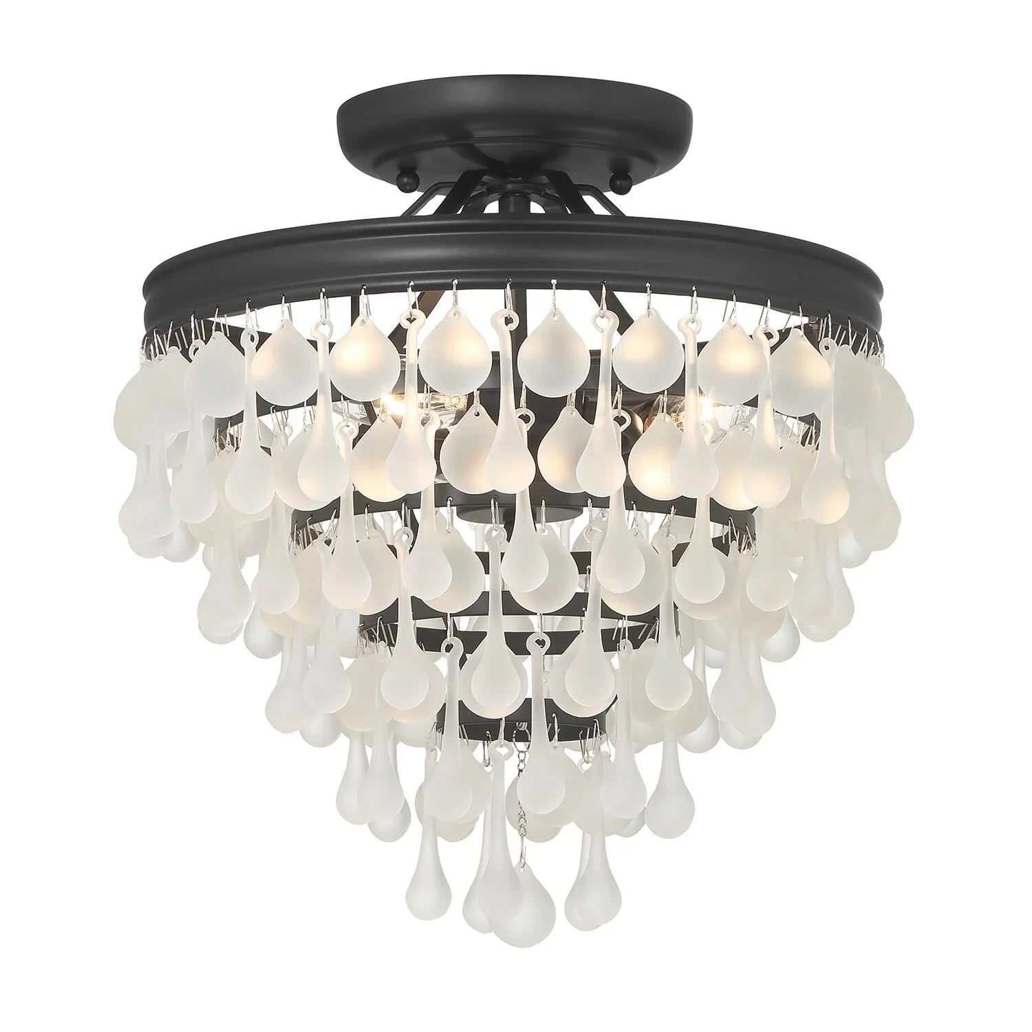 Calypso 13 Inch 3 Light Semi Flush Mount