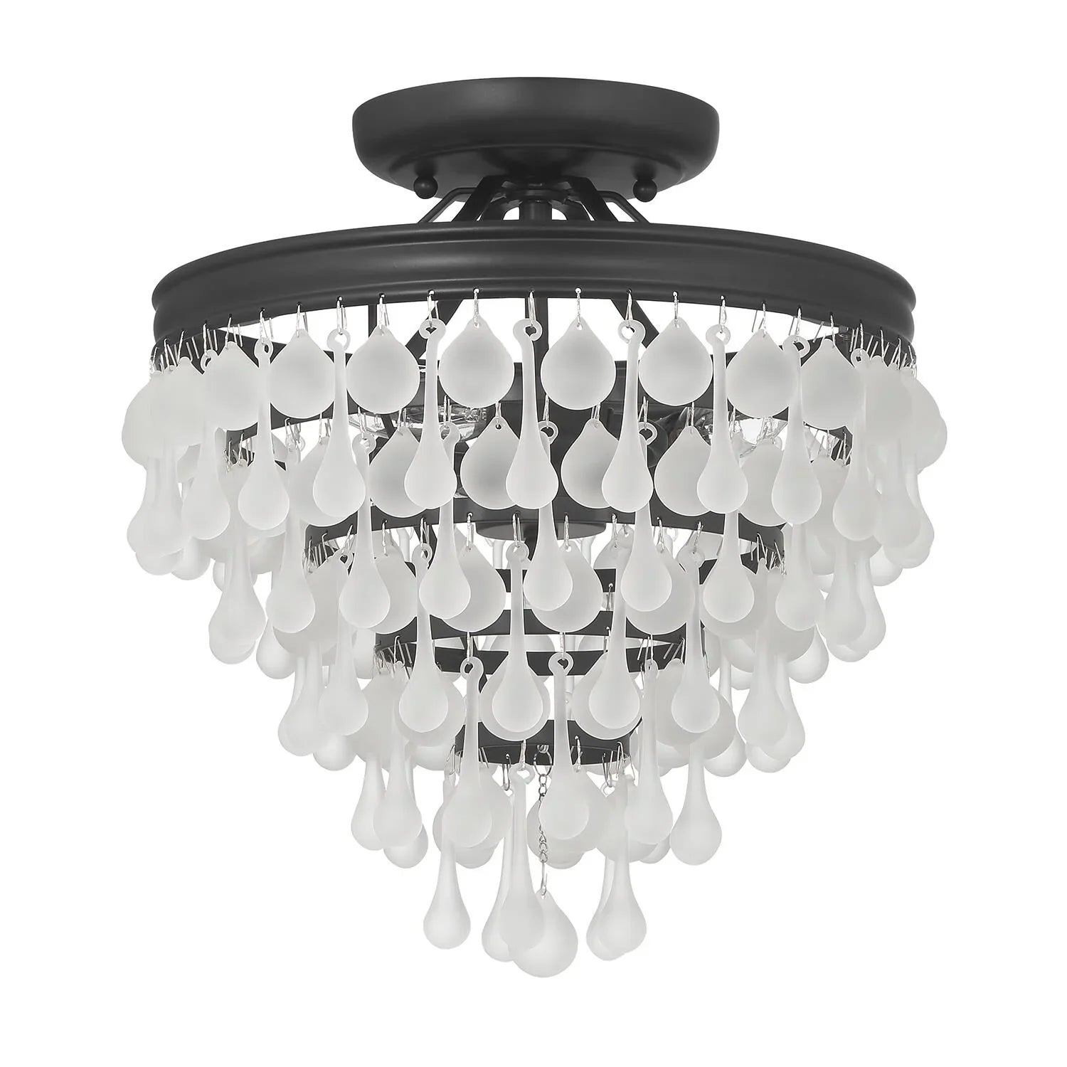 Calypso 13 Inch 3 Light Semi Flush Mount