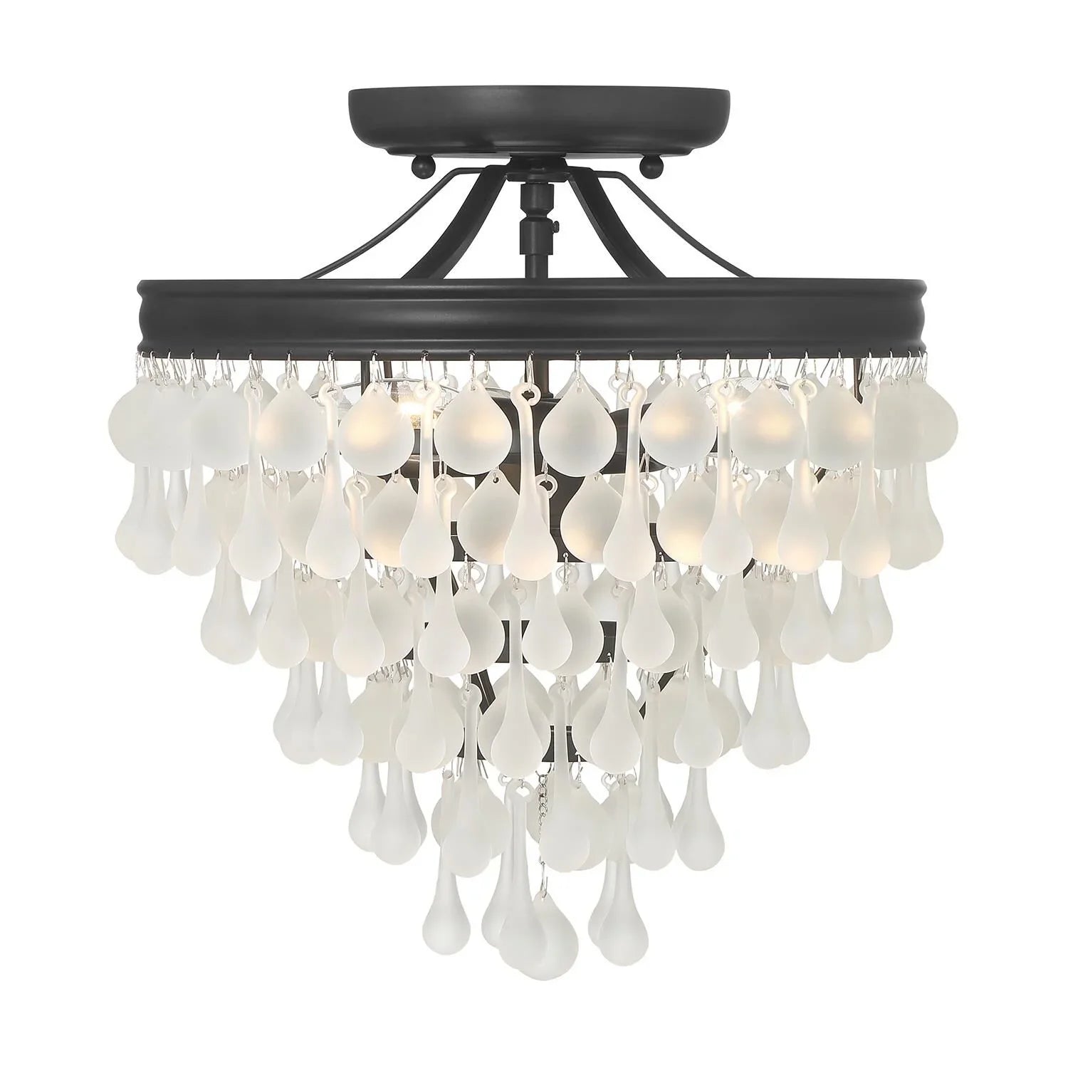 Calypso 13 Inch 3 Light Semi Flush Mount