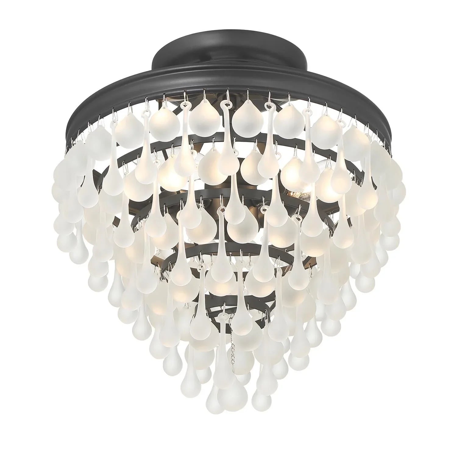 Calypso 13 Inch 3 Light Semi Flush Mount