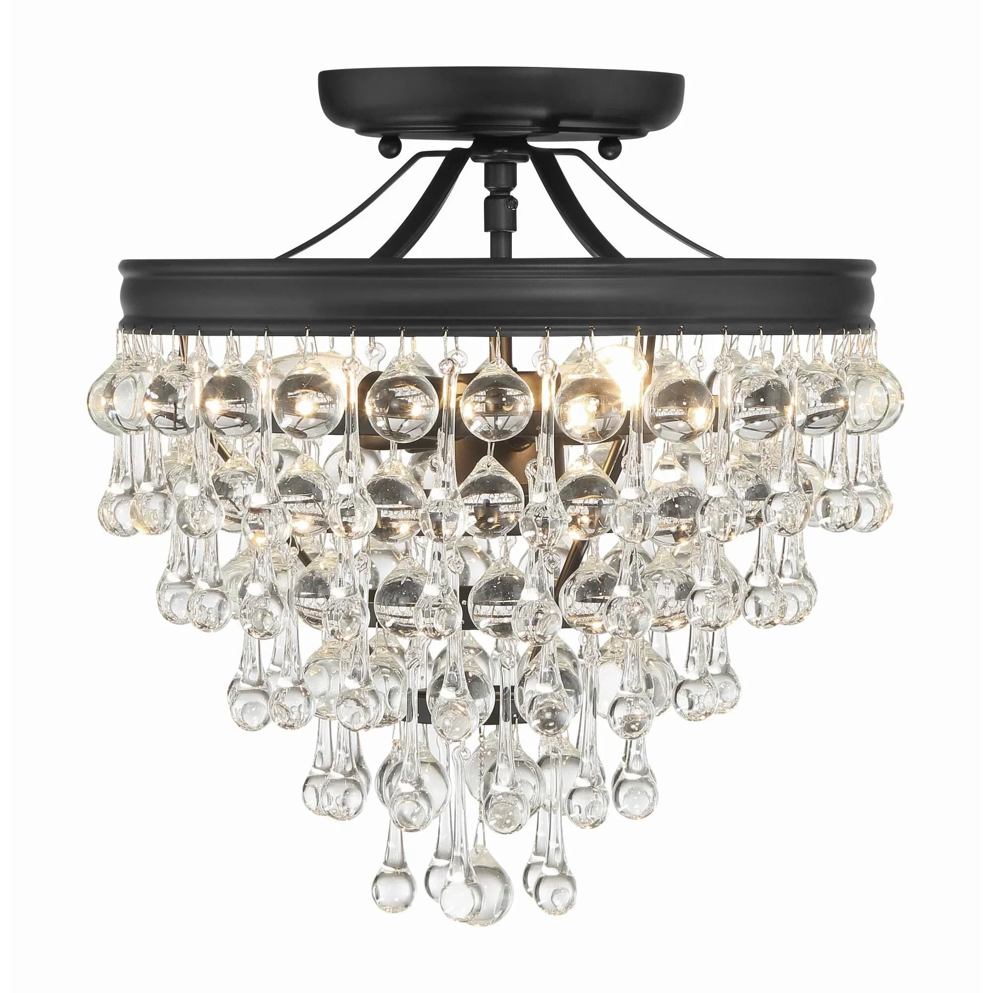 Calypso 13 Inch 3 Light Semi Flush Mount