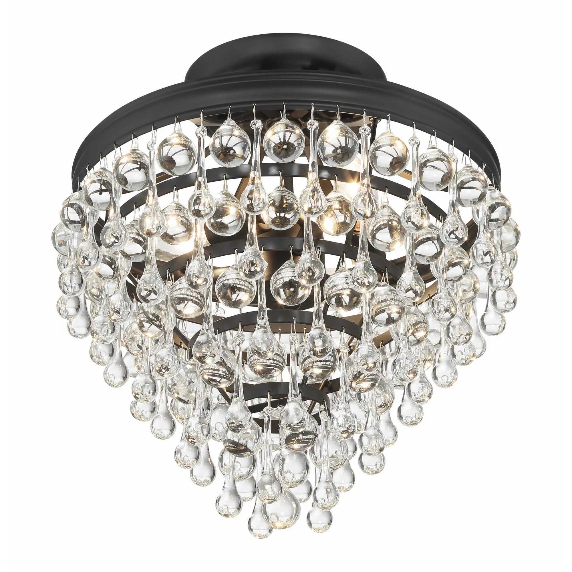 Calypso 13 Inch 3 Light Semi Flush Mount