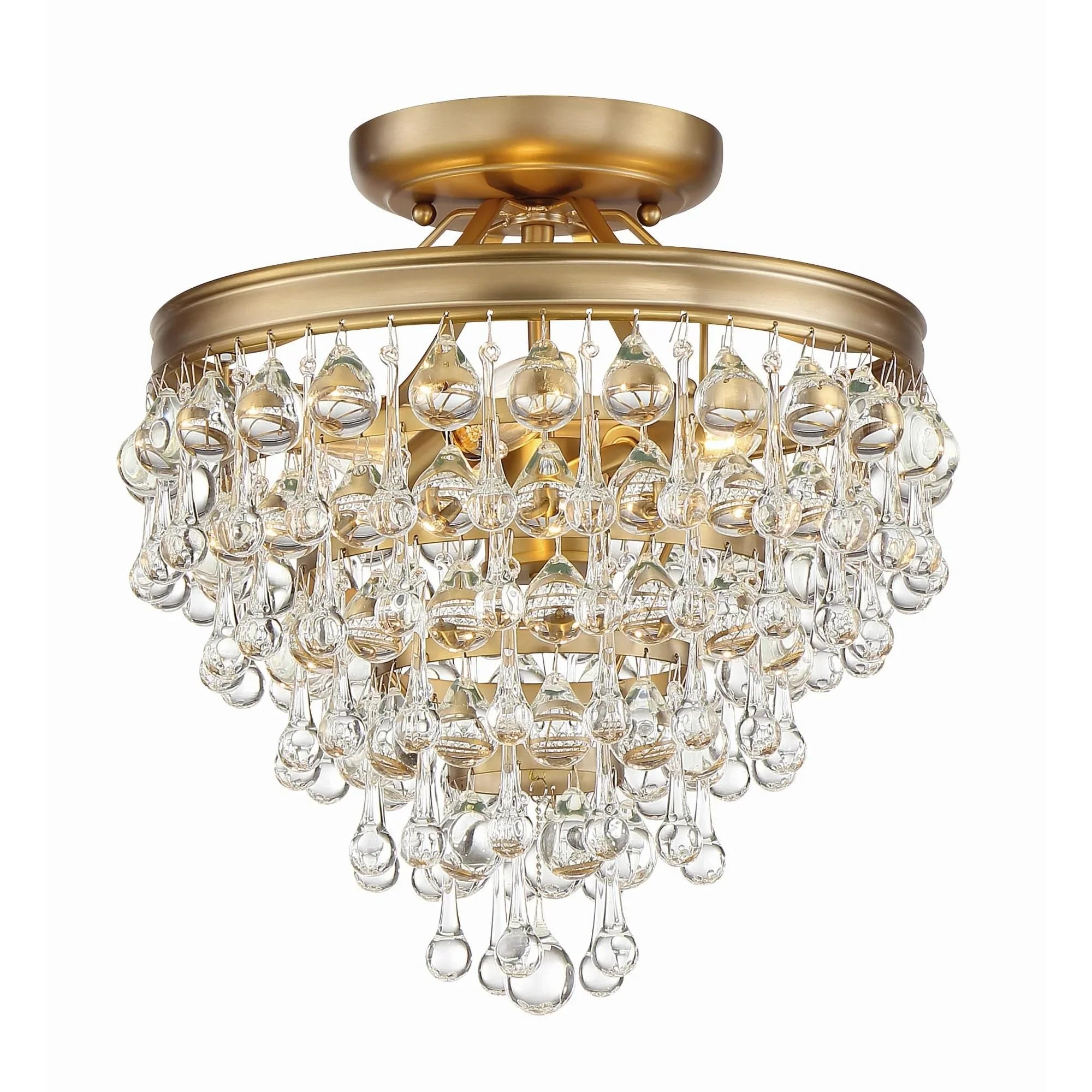 Calypso 13 Inch 3 Light Semi Flush Mount