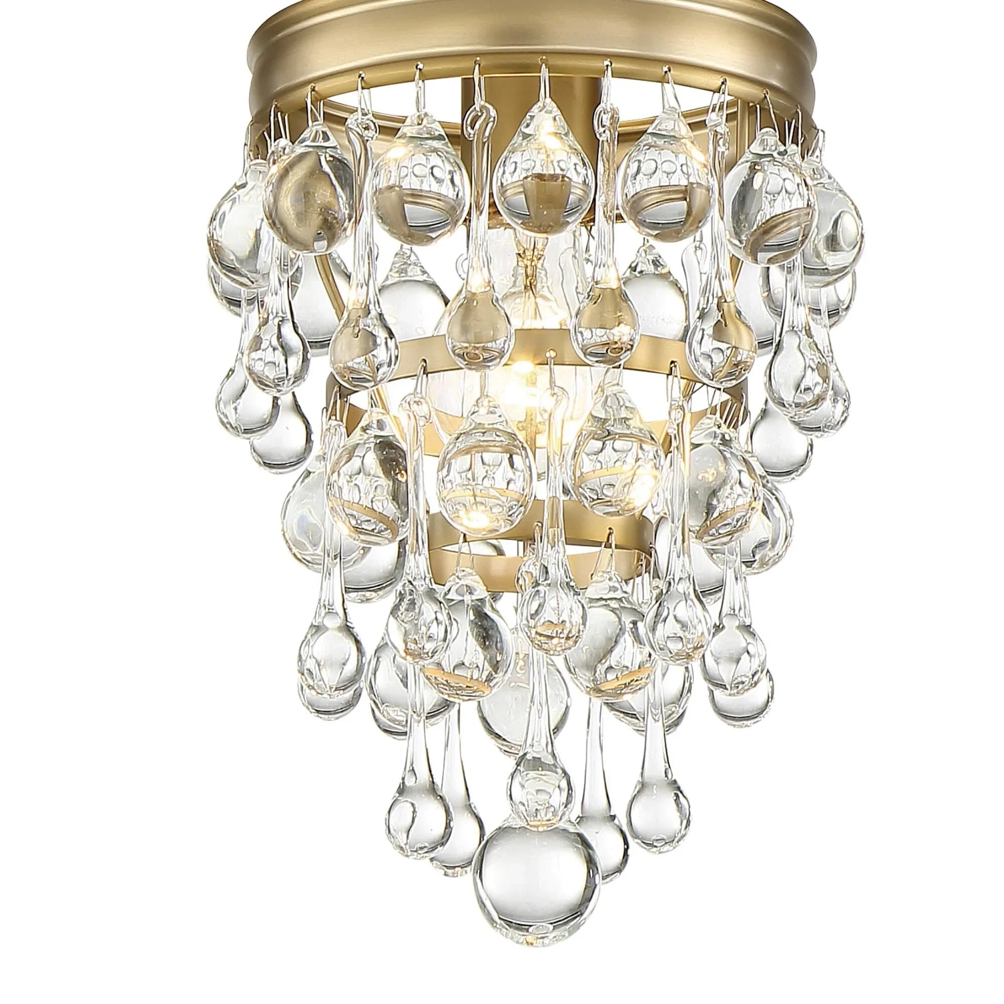 Crystorama Calypso 7 Inch Mini Chandelier Clear Crystal