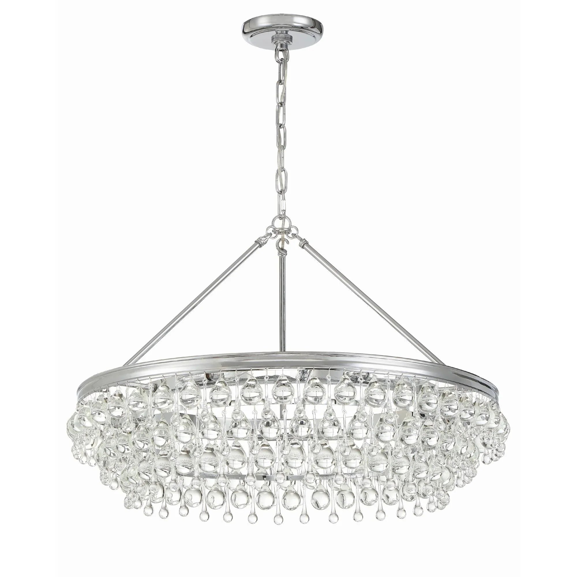 Calypso 30 Inch 6 Light Chandelier