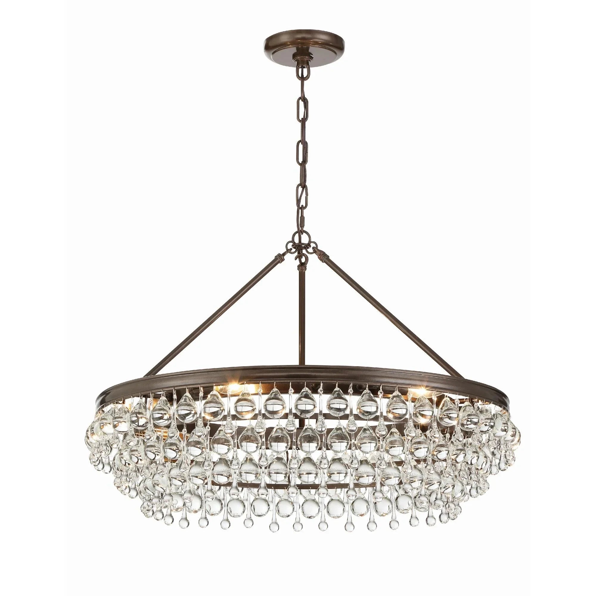 Calypso 30 Inch 6 Light Chandelier