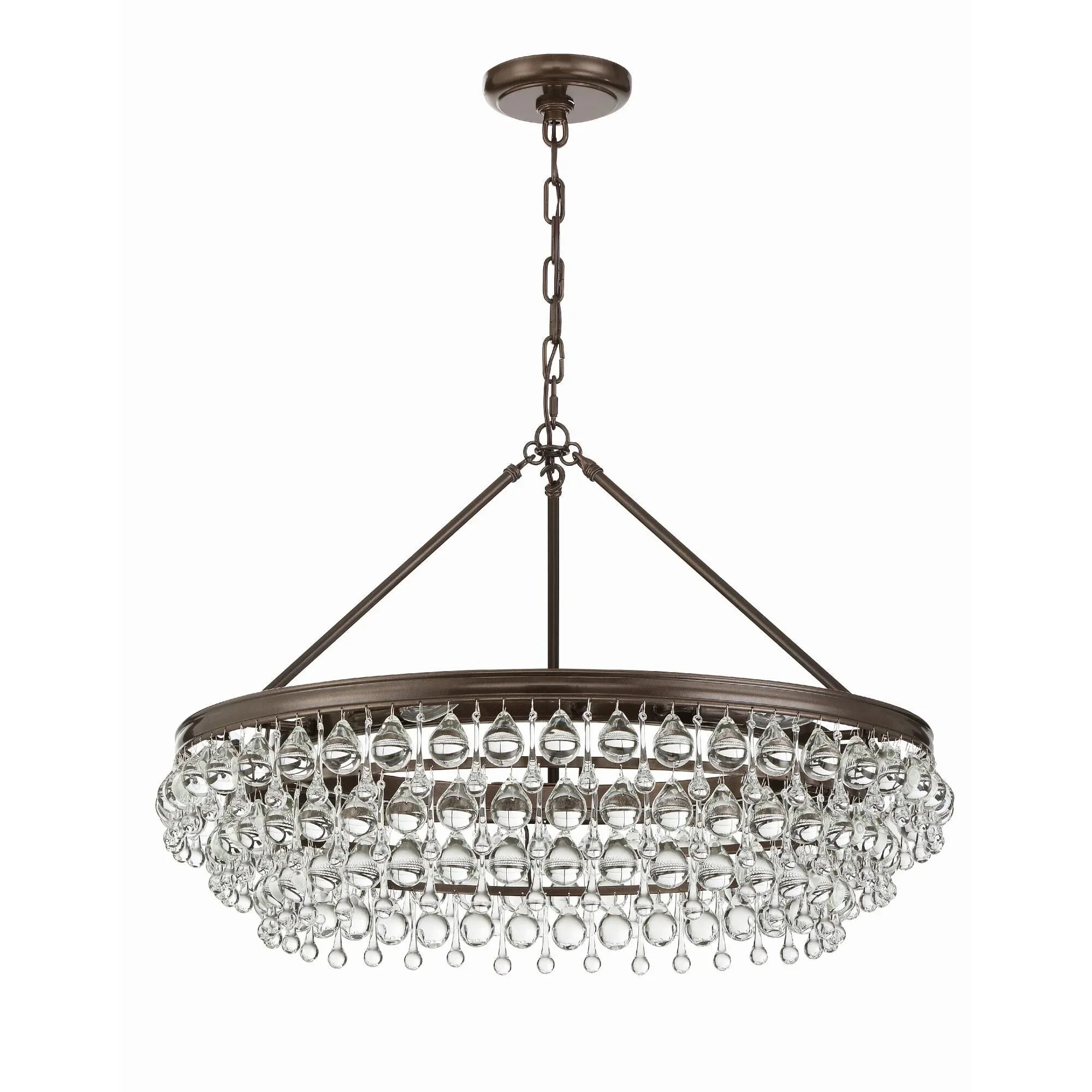 Calypso 30 Inch 6 Light Chandelier