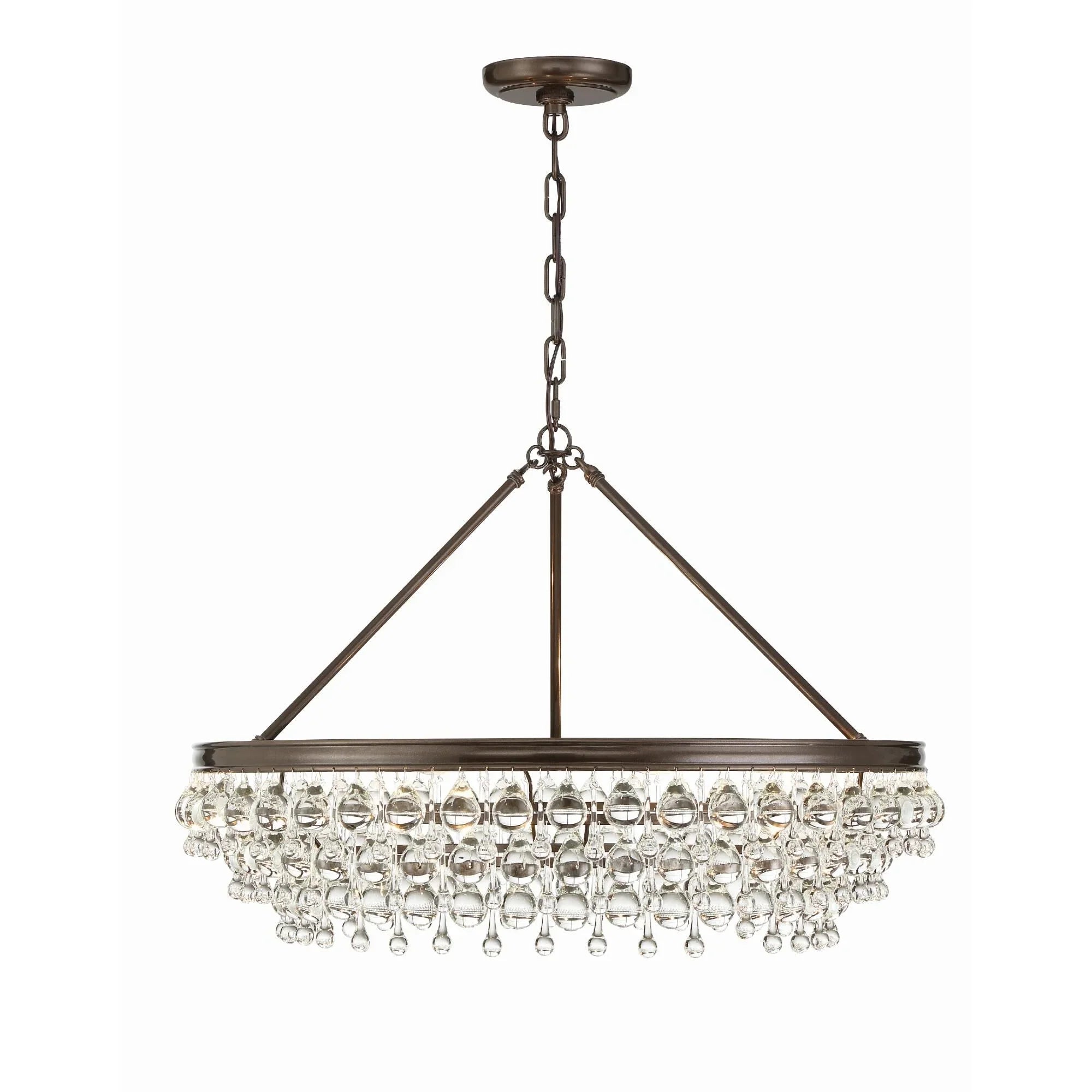 Calypso 30 Inch 6 Light Chandelier
