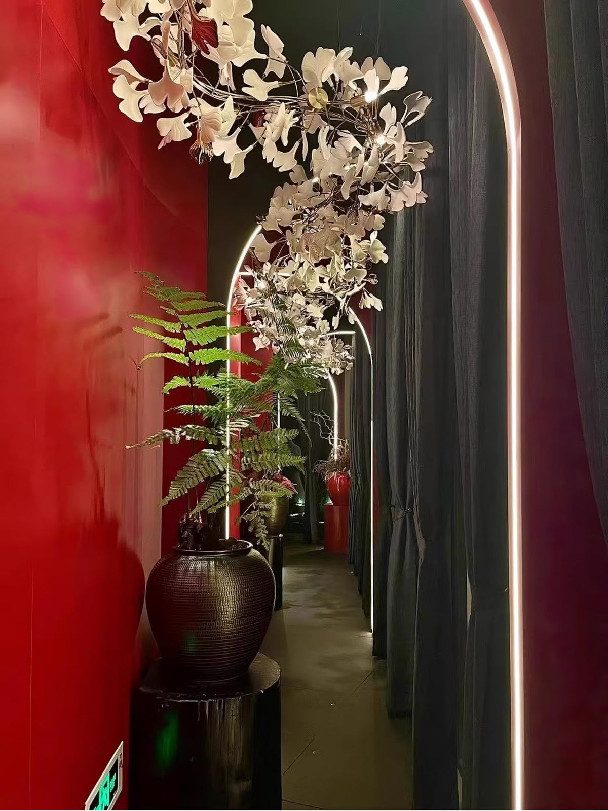 Gingko Leaves Chandelier 196.8"