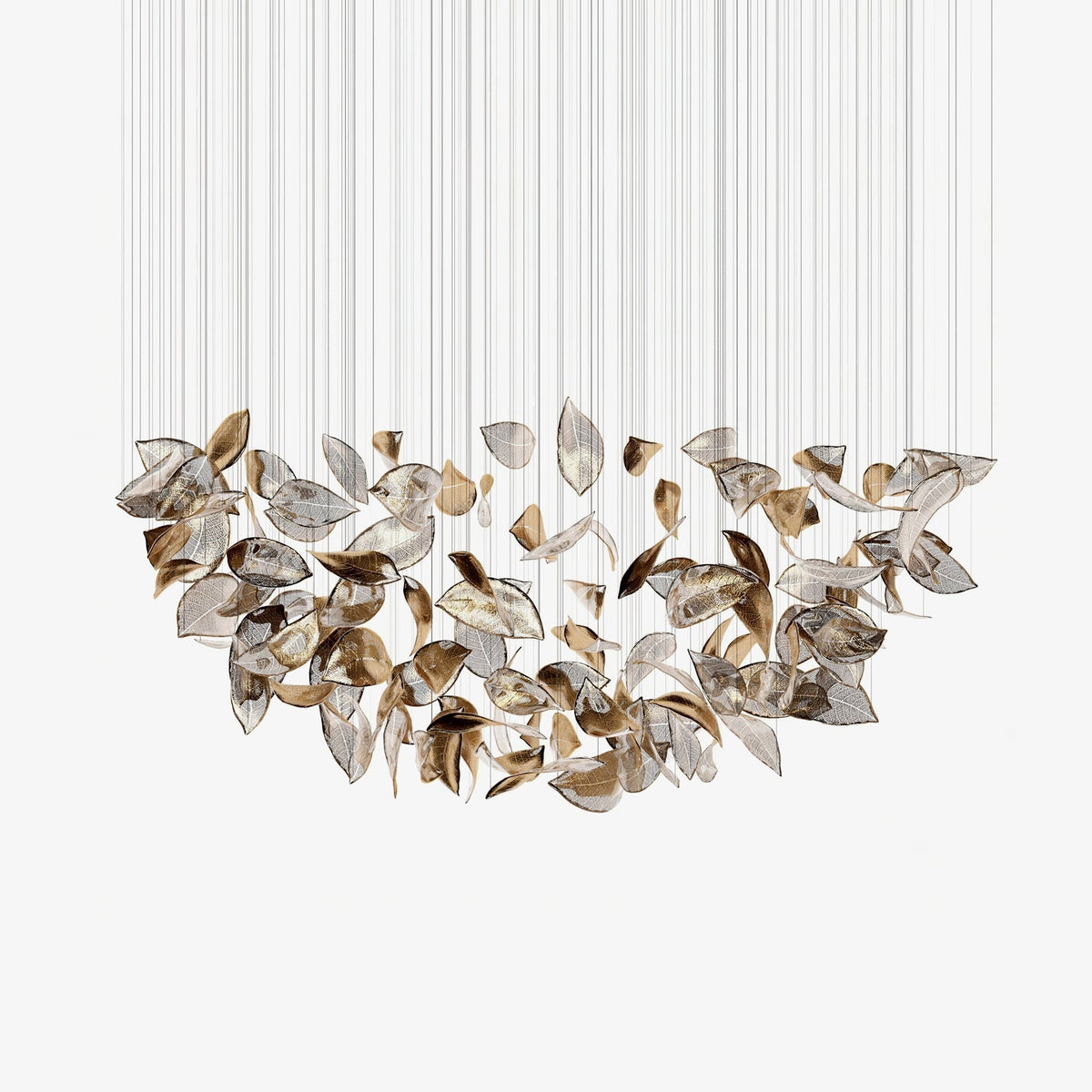Shake Leaves Chandelier 31.8" 39.4" 47.2"