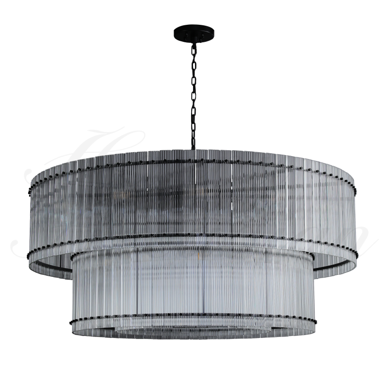 HA Damian Two-Tier Round Chandelier 60"