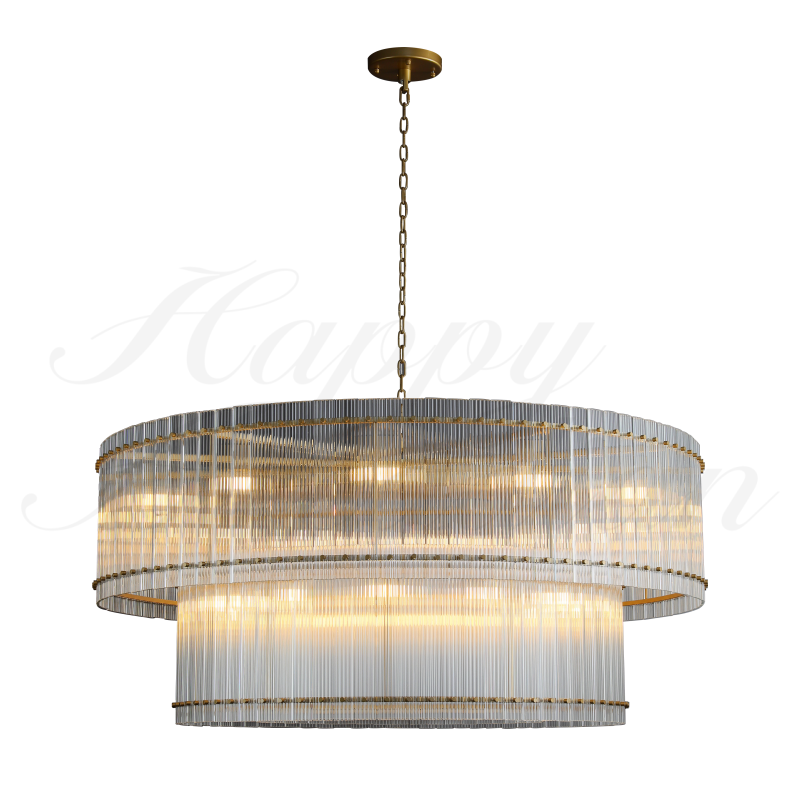 HA Damian Two-Tier Round Chandelier 60"