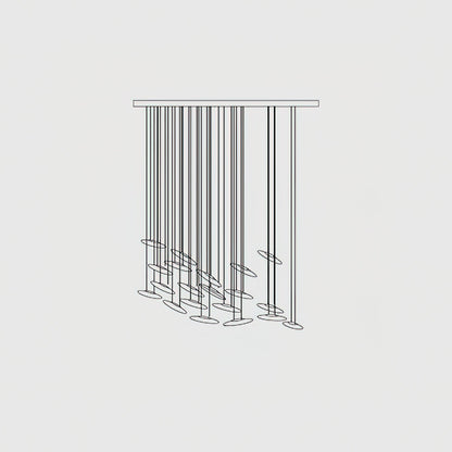 Moonlight Whispers Chandelier,Modern Spiral Glass Customisable Chandelier