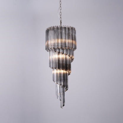 Lucente Noir Spiral Chandelier - Vakkerlight