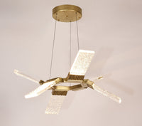 Muhamet LED Round Ring Wave Chandelier, Modern Designer Lamp