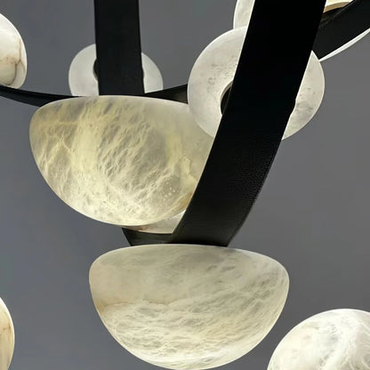 Alex Modern Dew Drops Alabaster Chandelier