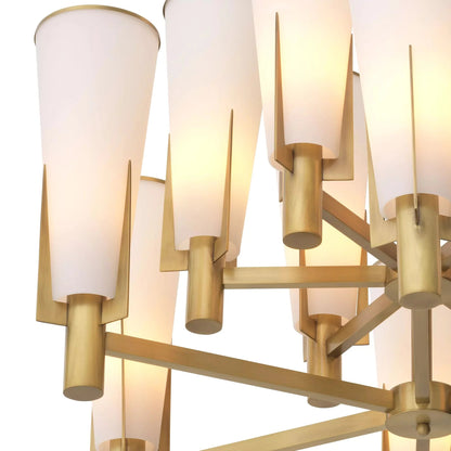 Dino Double Modern Brass Chandelier