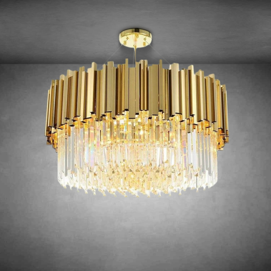 Elian Round Crystal Chandelier
