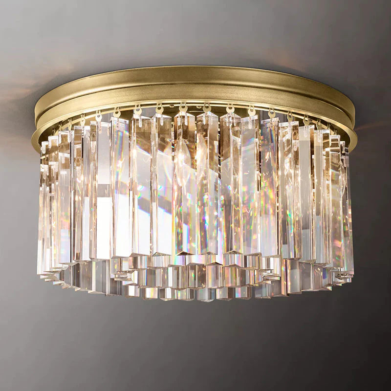 Zestra Ceiling Crystal Round Chandelier 19''