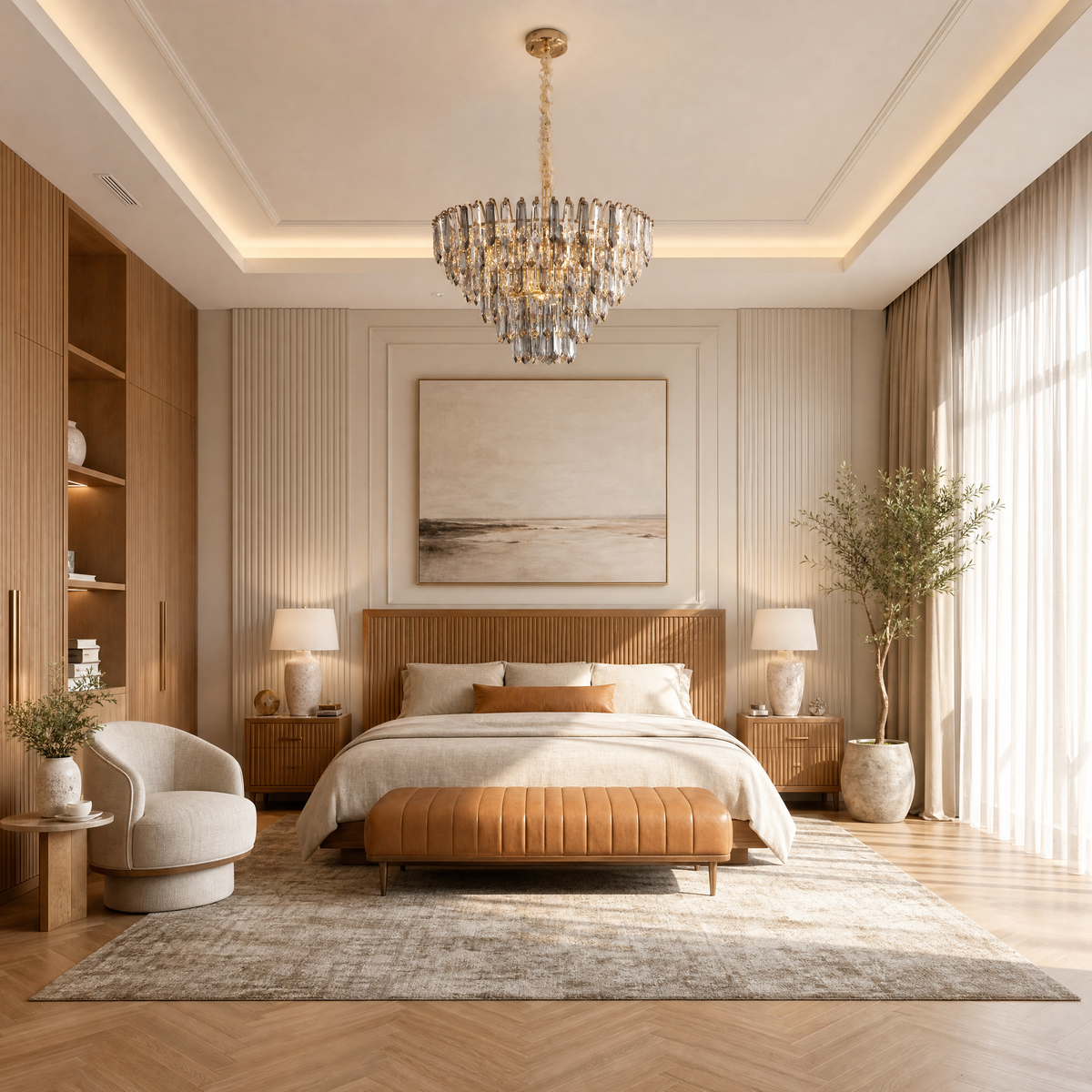 Eterea Brass Chandelier
