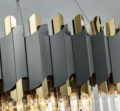 Flavian Rectangular Crystal Chandelier