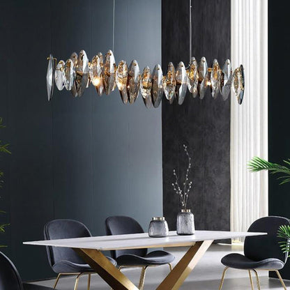 Flor Linear Chandelier for Dining Room