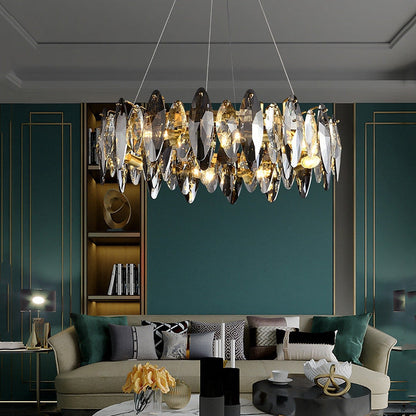Flor Crystal  Round Chandelier