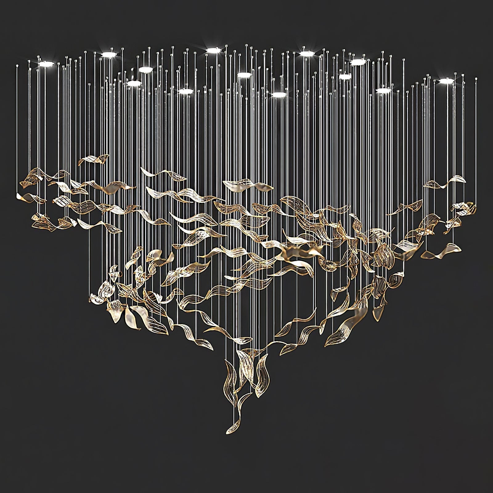 Fluttering Leaves Chandelier