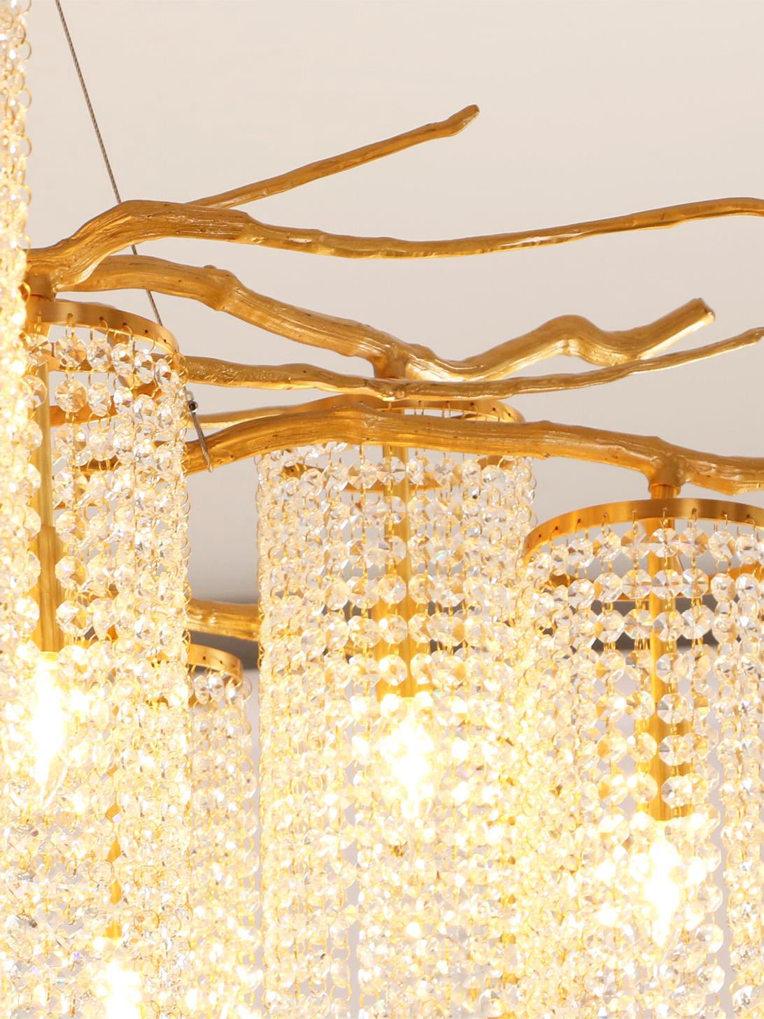 Forest Dawn Brass Chandelier - Vakkerlight