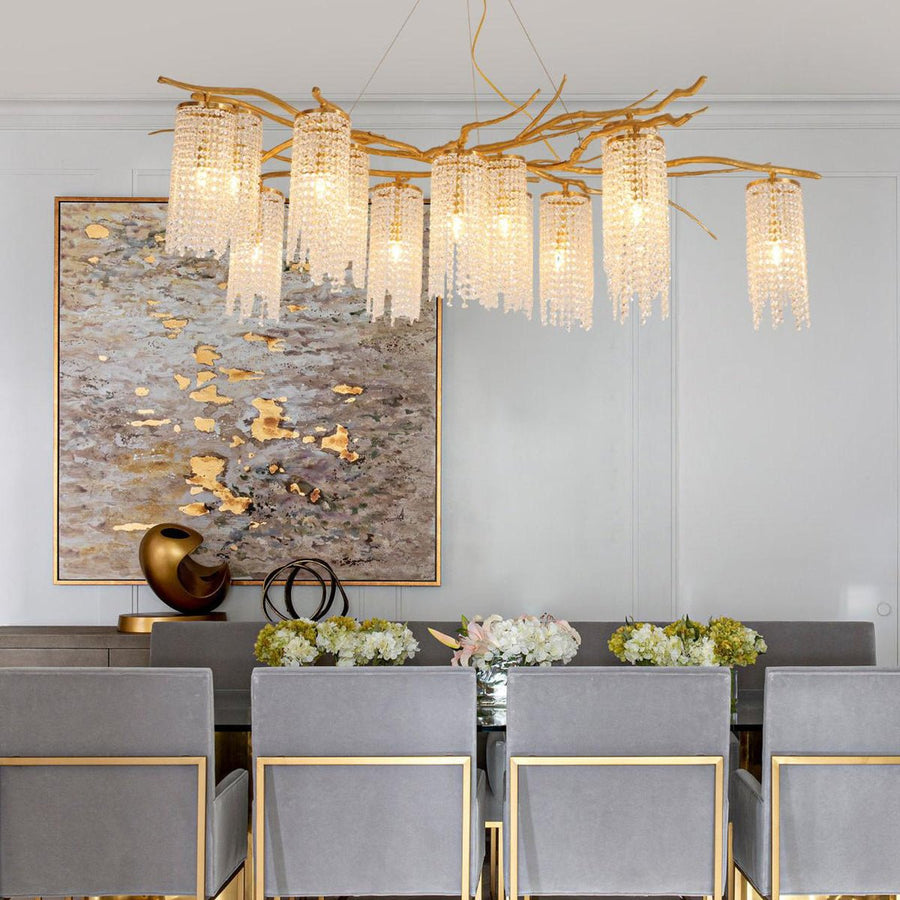 Forest Dawn Brass Chandelier - Vakkerlight