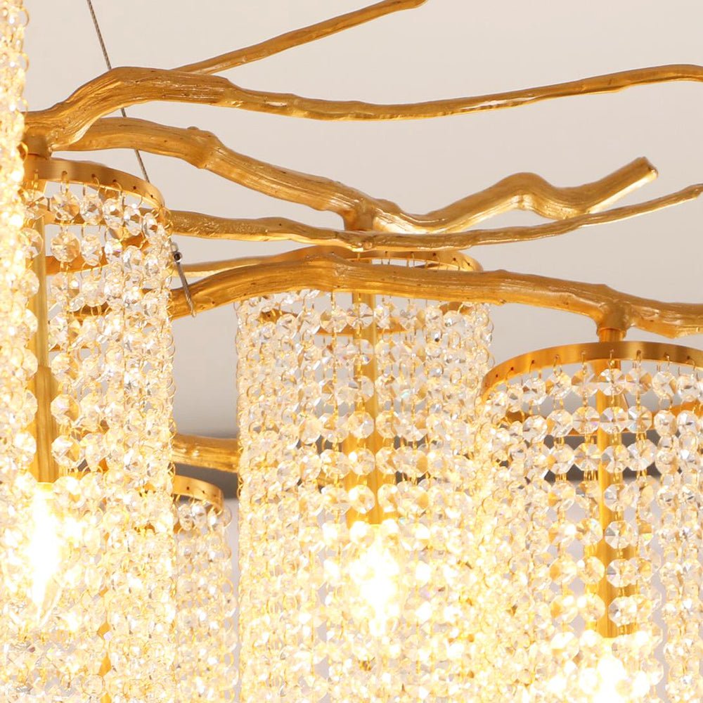 Forest Dawn Brass Chandelier - Vakkerlight