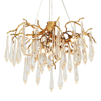 French Style Crystal Branch Drops Chandelier