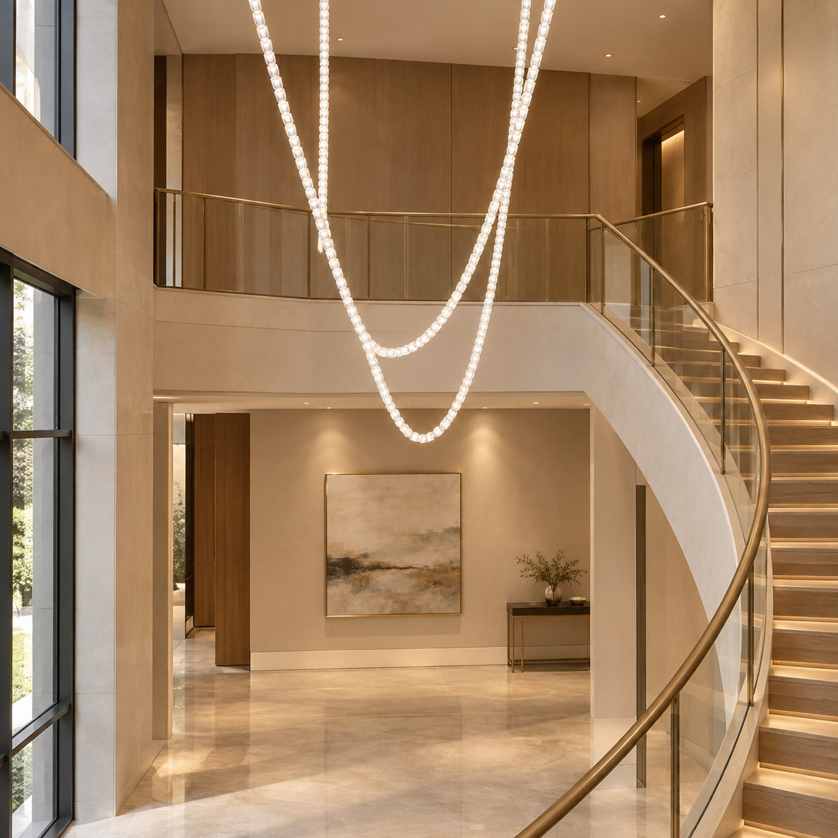 Gabriel Cascade LED Chandelier 47.2" 59"
