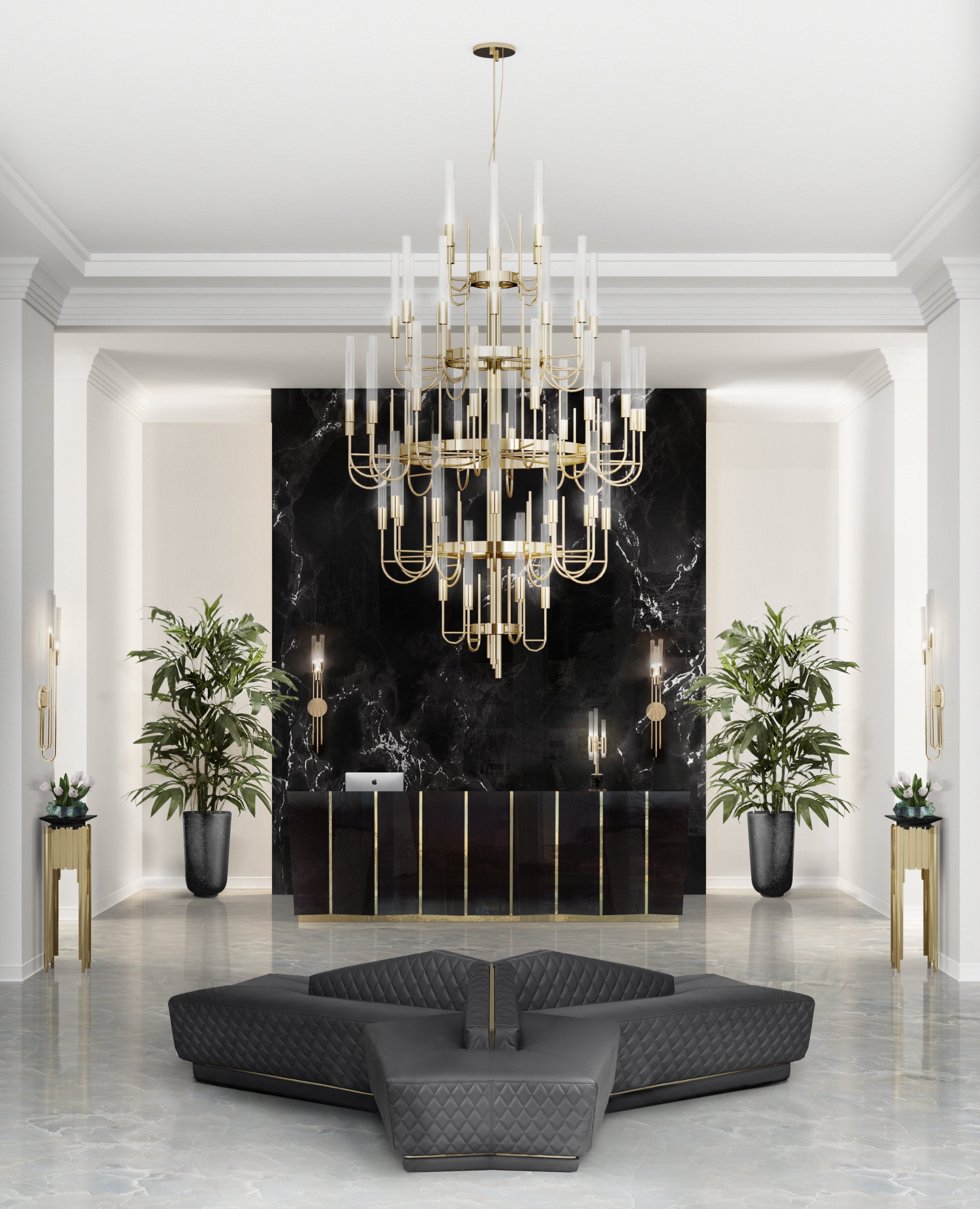 Luxury Gala 52 Light Crystal Modern Chandelier