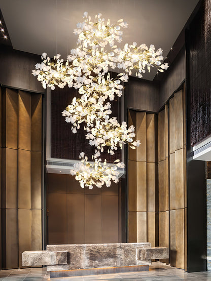 Gingko Leaves Chandelier 196.8"