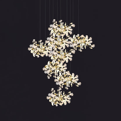 Gingko Leaves Chandelier 196.8"