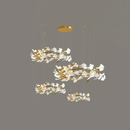 Gingko Leaves Chandelier 196.8"