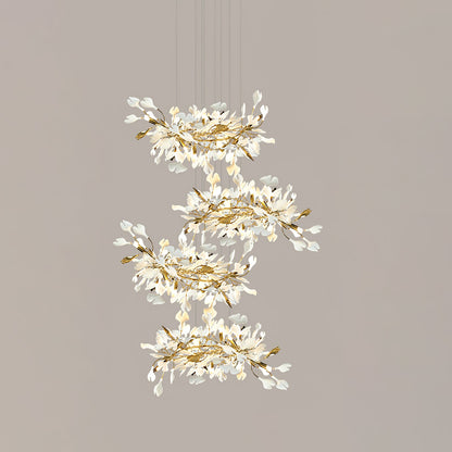 Gingko Leaves Chandelier 196.8"