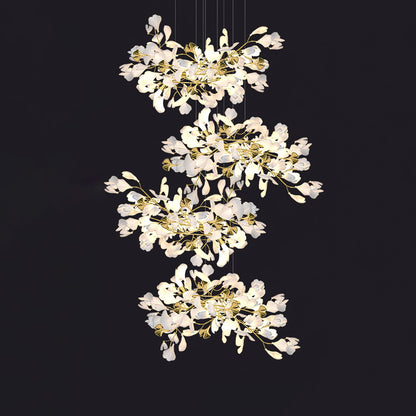 Gingko Leaves Chandelier 196.8"