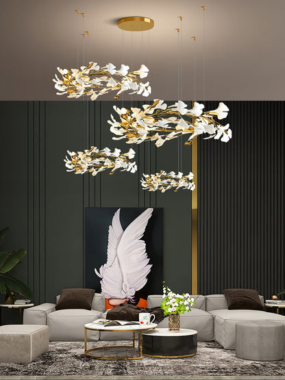 Gingko Leaves Chandelier 196.8"