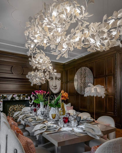 Gingko Leaves Chandelier 196.8"
