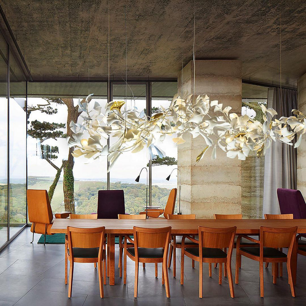 Gingko Leaves Chandelier 196.8"
