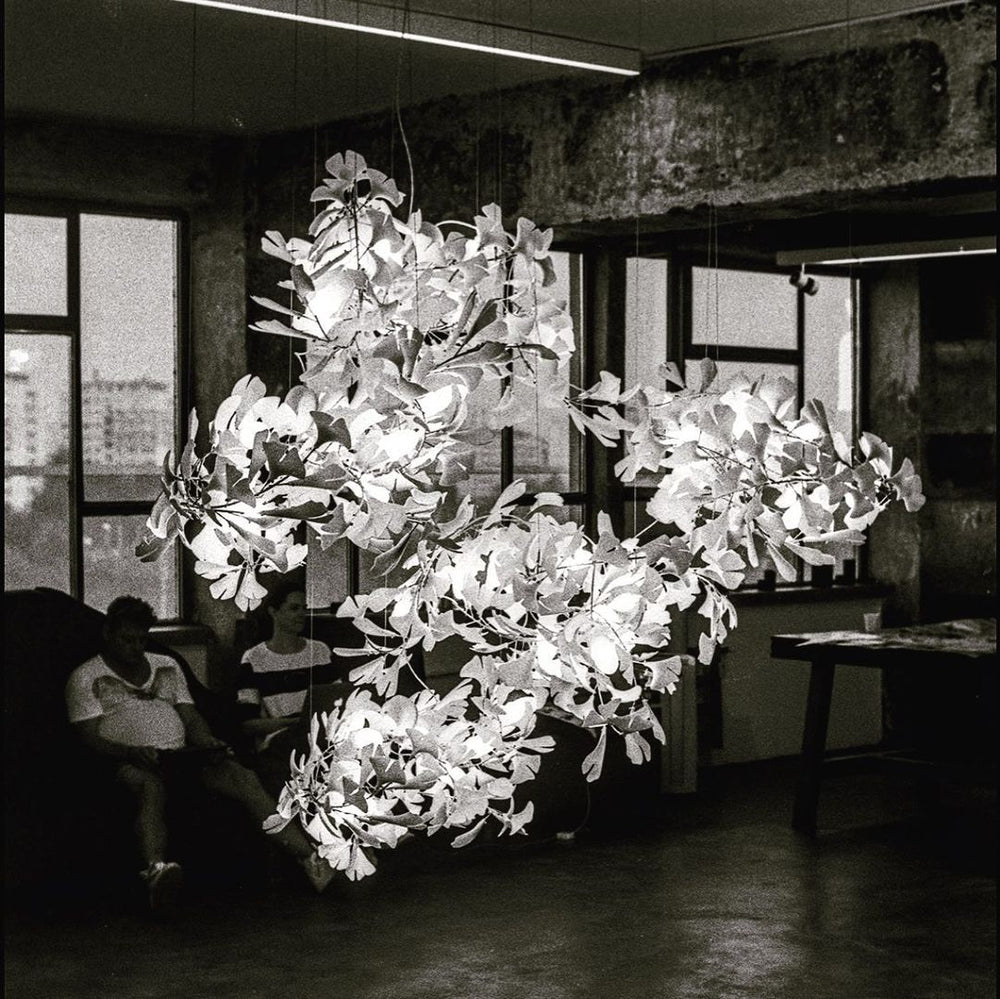 Gingko Leaves Chandelier 196.8"