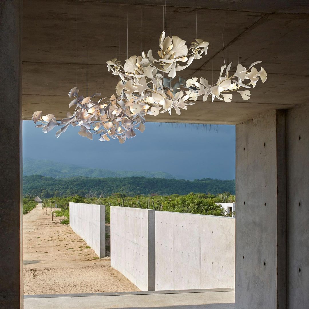 Gingko Leaves Chandelier 196.8"