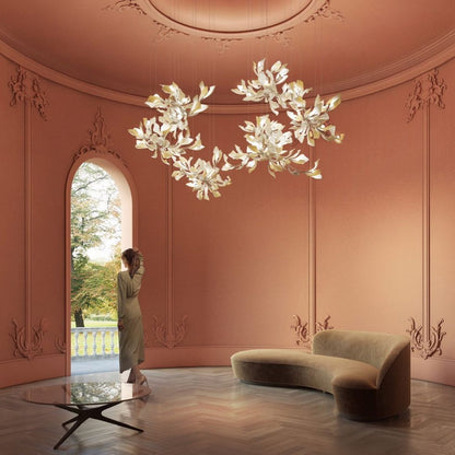 Gingko Leaves Chandelier 196.8"